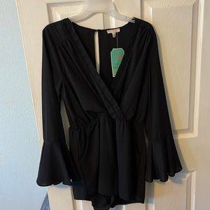 Formal black romper